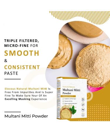 100% Natural Multani Mitti powder for Exfoliating Soothing Nourishing 200 Grams - Buy Online on GoSupps.com