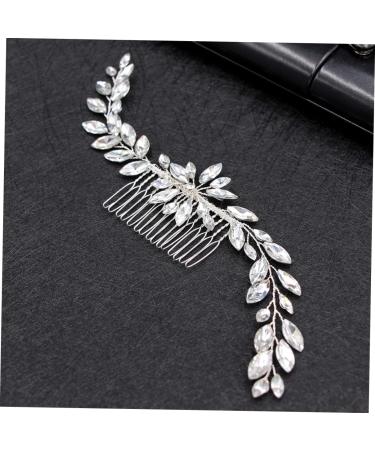 FRCOLOR Jewelry Hair Comb Bridal Hair Comb Decorative Hair Combs Leaf Hair Pin Wedding Headpiece Decorative Hair Clips Hair Side Combs Hair Teasing Comb Decorate Bride Diamond - Buy Online on GoSupps.com