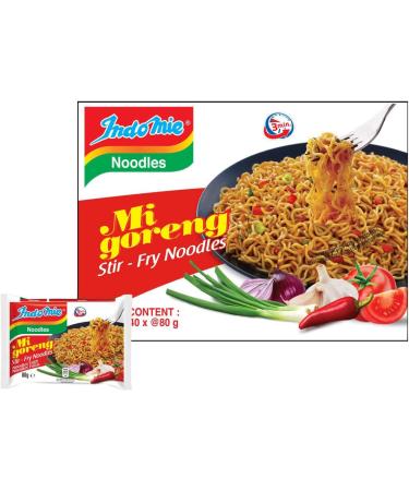 Indomie Mi Goreng Stir Fry Noodles 80g Pack of 40 by Purple Pantry Foods - Buy Online on GoSupps.com