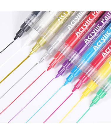 10 Colours Nail Art Pens Set Nail Art Painting Pen Nail Art Graffiti Pen Quick-drying Waterproof Nail Point Graffiti Dotting Pen for Nail DIY Dot Line Flower Pattern - Buy Online on GoSupps.com