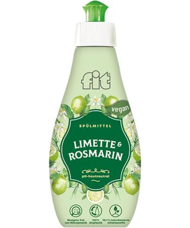 Buy Fit Detergent Spice Edition Lime & Rosemary Biodegradable Vegan Dishwashing Liquid (6x400ml) | Sustainable Eco-Friendly Cleaning - Buy Online on GoSupps.com