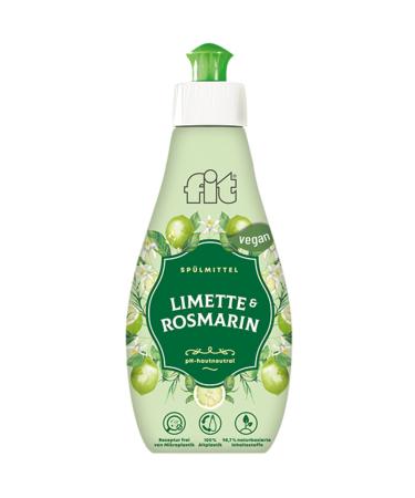 Fit detergent Spice edition lime & rosemary dishwashing detergent liquid biodegradable detergent fit dishwashing detergent sustainable & vegan 400 ml lime & rosemary 400 ml