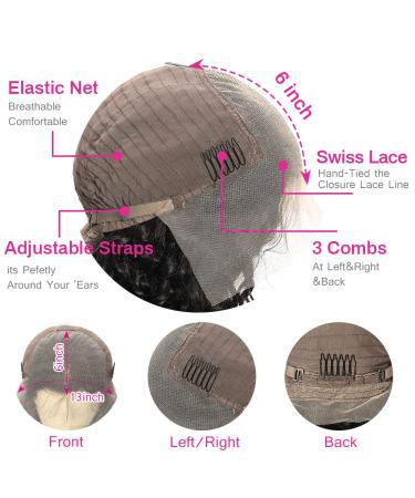 26 13x6 Transparent Lace Front Curly Human Hair Wig for Black Women - 200% Density Brazilian Virgin Hair Pre Plucked Glueless Frontal Wig with Bleached Knots - Buy Online on GoSupps.com
