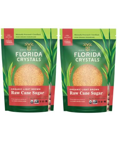 Florida Crystals Organic Light Brown Raw Cane Sugar 3 LB E-commerce Pack