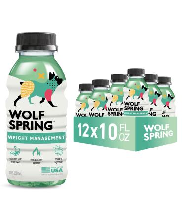 Wolf Spring Natural Weight Loss for Dogs, Dog Vitamin Supplement, Additive for Dog Food, Promotes Pet Health, Glucosamine for Joint Support, Support Energy Metabolism & Fat Burn, 10 oz 12 Pack