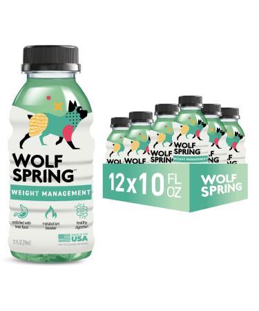Wolf Spring Natural Weight Loss for Dogs, Dog Vitamin Supplement, Additive for Dog Food, Promotes Pet Health, Glucosamine for Joint Support, Support Energy Metabolism & Fat Burn, 10 oz 12 Pack