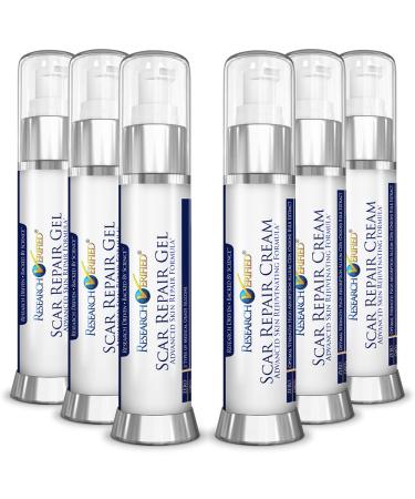 RV Scar Repair - Nourish Skin Reduce Old & New Scars - 3 Gels & 3 Creams - Vegan Friendly.