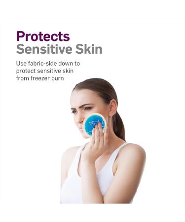 NatraCure 4 Circle Gel Ice Packs - 5 Pack Blue | Small Reusable Round Gel Cold Packs for Kids Injuries, Breastfeeding, Wisdom Teeth, Headaches, Pain Relief - Arthritis, Sinus, Tired Eyes | First Aid Essential - Buy Online on GoSupps.com