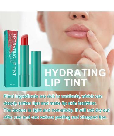 Moisturizing Lip Tint Natural Ingredients Conditioning and Nourishing Tinted Lip Balm Non-Sticky and Long Lasting - Buy Online on GoSupps.com