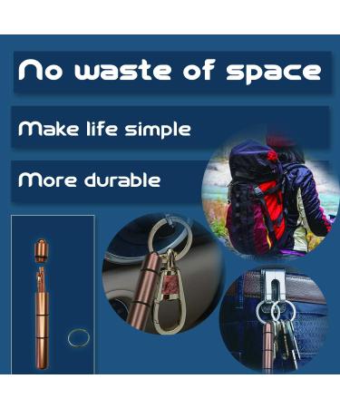 6 Pcs Portable Ear Pick Set - Rose Gold Color | Ear Wax Removal Kit with Pendant Storage Cylinder - Buy Online on GoSupps.com