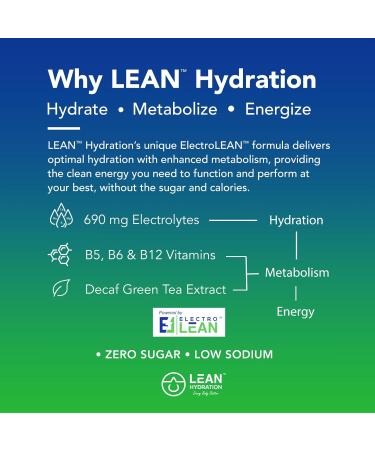 LEAN Hydration Daily Electrolyte Packets Drink Mix | Zero Calories Zero Sugar Plus Vitamins Minerals & More | 16 ct (Orange Yuzu) - Buy Online on GoSupps.com