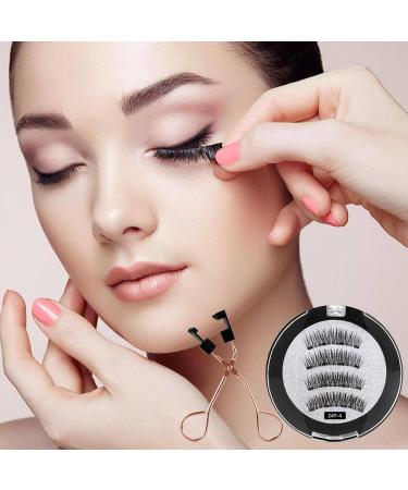 Magnetic Eyelashes Without Eyeliner False Eyelashes without Eyeliner 3D Magnetic Eyelashes Natural Looking Eyelash Applicator Tool - Buy Online on GoSupps.com