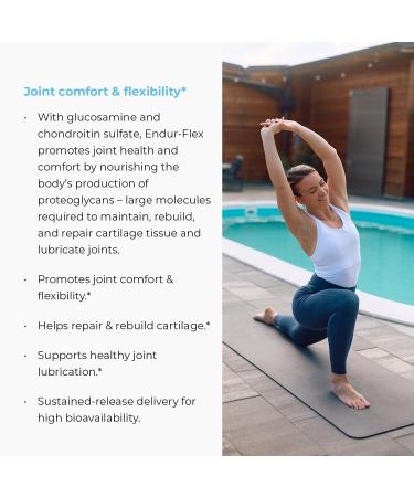 ENDUR-FLEX Glucosamine Chondroitin Joint Support Supplement For Helping Preserve Your Active Mobility Gluten Free 500mg/200mg (200 Tablets) - Buy Online on GoSupps.com