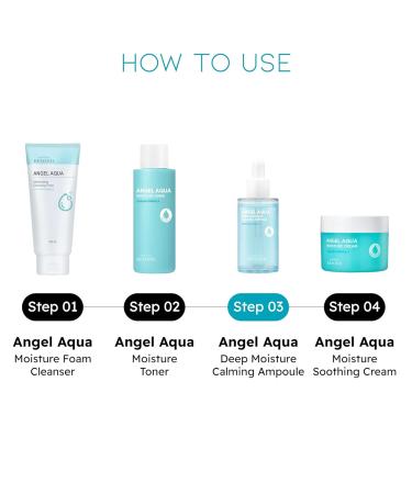 BEYOND Angel Aqua Moisture Ampoule (1.7fl oz*2 Pack of 2) - Deep Hydration Serum for Sensitive Skin Barrier Strengthening. Vegan Formula Korean Skin Care. Chervil  - Buy Online on GoSupps.com