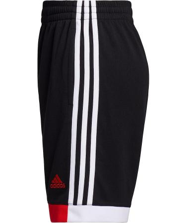 adidas Boys' Elastic Waistband Winner Short - X-Large Black/Scarlet - Buy Online on GoSupps.com