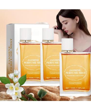 Brazilian Fragrance Jasmine & Caramel Scents Vanilla Perfume Sunflower Perfume for Women Hair & Body Fragrance Mist Eau De Toilette Day or Night Spray 100ML/3.4 Fl Oz (3 Pc)