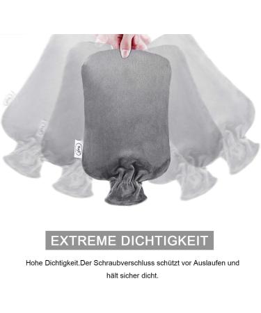 Buy Kufl XXL 3L Hot Water Bottle - Relieve Menstrual Back Cold & Stomach Pain - Gray Heat Bottle for Adults - Buy Online on GoSupps.com