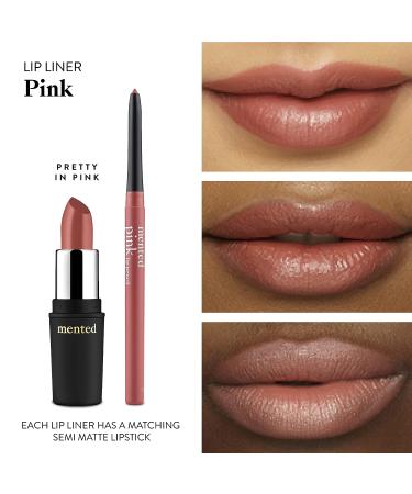 Mented Cosmetics Pink Lip Liner Pencil - Waterproof, Natural, Vegan & Cruelty-Free - Buy Online on GoSupps.com