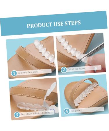 9 Pairs Anti-Slip Stickers for High Heels & Sandals | Comfortable Silicone Sole Pads & Zebra Design | Non-Slip Insole for Ultimate Grip - Buy Online on GoSupps.com