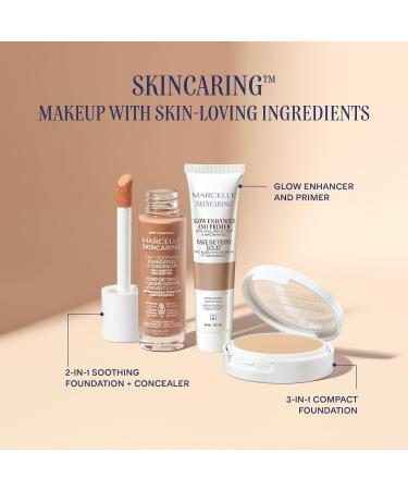 Marcelle Skincaring Glow Enhancer and Primer Illuminating & Hydrating Vegan Cruelty-Free Hypoallergenic Paraben-Free Fragrance-Free Mineral Oil-Free 30 mL - Buy Online on GoSupps.com