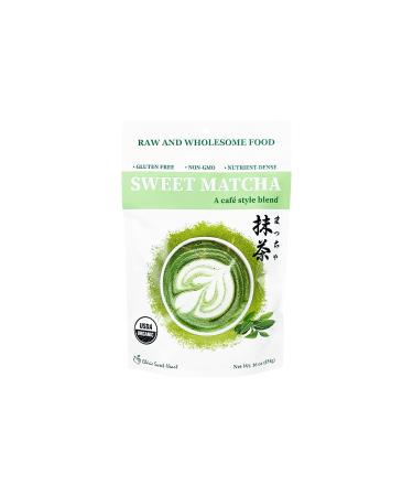 Organic Sweet Matcha Green Tea Powder, Cafe Style Blend by Cherie Sweet Heart (16 oz) (packaging may vary) 1 Pound (Pack of 1)