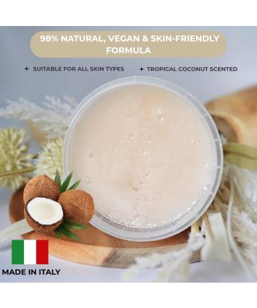 NaturaverdePro Tropical Coconut Ingrown Hair & Bumps Exfoliating Body Scrub Sugar Scrub for Body and Post-Wax Care Infused with Glycerin & Fruit Oils Natural Skin Care for All Skin Types - 10.58 oz - Buy Online on GoSupps.com