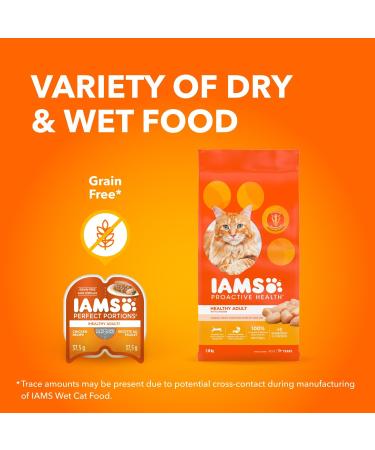IAMS Perfect Portions Healthy Wet Cat Food Adult Grain Free Cuts in Gravy - Chicken Flavour - Pack Of 24 - Buy Online on GoSupps.com
