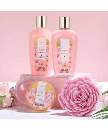 Spa Luxetique 12pcs Rose Bath Gift Set for Women - Luxury Spa Set with Bubble Bath, Body Lotion, Hand Cream - Perfect Gifts for Mom, Thank You Gifts - Buy Online on GoSupps.com