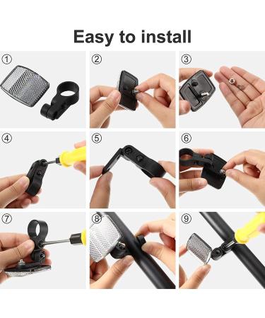 Guidre Reflector Bike with Accessories | Front & Rear Bicycle Reflectors Bell & More - Buy Online on GoSupps.com