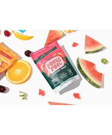 Buy Energy Chews - Focus & Energy Gummies with 100mg Caffeine B12 & Electrolytes - All-Natural Watermelon Flavor (30 Chews) - International Shipping Available - Buy Online on GoSupps.com