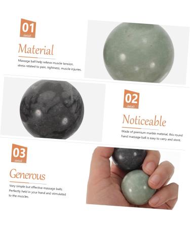 Beaupretty Hand Massage Balls - Marble Fitness Roller for Hand Exercise & Relaxation | Tight Metal Boccia Tool - Buy Online on GoSupps.com