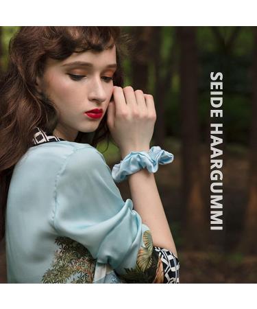 Shop Kameun 4-Piece Silk Scrunchies | Colorful Hair Ties for Women & Girls | Eco-Friendly Elastic Ponytail Holders - Buy Online on GoSupps.com