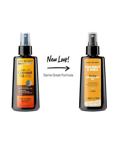 Marc Anthony Coconut Oil Dry Styling Oil 4.05oz Pump - Hydrating Hair Treatment - Buy Online on GoSupps.com