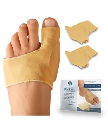 Dr. Frederick's Original Bunion Sleeves - 2ct. - Thin Bunion Relief Socks - Bootie Orthopedic Bunion Cushion for Women Men - Gel Pad Bunion Guard Big Toe Separator - Large W7-14 | M5-13 Large (Pack of 2) - Buy Online on GoSupps.com