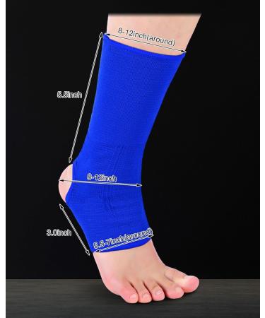 Handepo 4 Pairs Muay Thai Ankle Wraps - MMA Ankle Support & Foot Sleeves for Kickboxing Martial Arts Gym Running - Unisex Various Colors - Buy Online on GoSupps.com