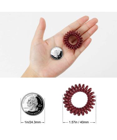 Spiral Hair Ties 20 Pcs Set - TailaiMei No Crease Coil Phone Cord Hair Ties for Thick Hair - Women Ponytail Holders (10 Colors) - Buy Online on GoSupps.com