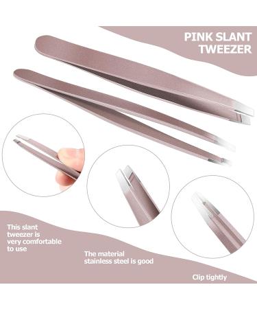12-Pack Rose Gold Eyebrow Tweezers - Precision Stainless Steel Slant Tip for Men & Women - Buy Online on GoSupps.com