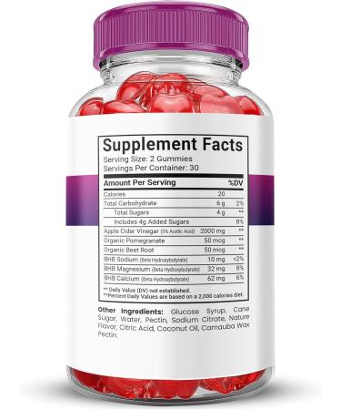 Fast Ripped Keto ACV Gummies 2000MG - Apple Cider Vinegar Weight Loss Supplement - 60 Count - Buy Online on GoSupps.com