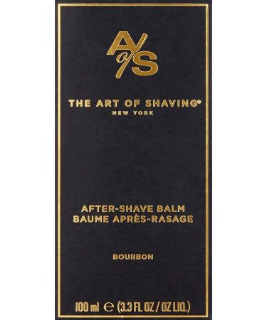 The Art of Shaving After-Shave Balm for Men - Bourbon Scented Face Moisturizer 3.3 oz, Clinically Tested for Sensitive Skin - Buy Online on GoSupps.com