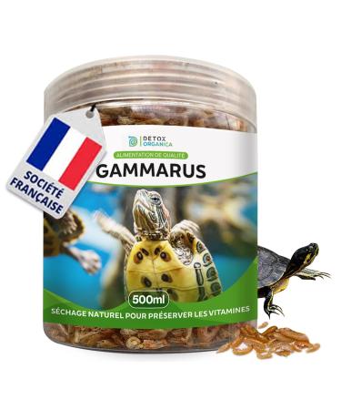 Aquatic Turtle Food 500 ml, Gammarus 100% [100% Natural Food] Shrimp for Water Turtles - Rich in Calcium, Mineral Salts and F