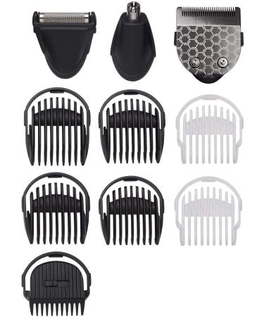Babyliss Men 10-in-1 Carbon Titanium Multi-Grooming Trimmer Kit - Washable Body Beard & Nasal Hair Groomer - Black Gray MT727E - Buy Online on GoSupps.com