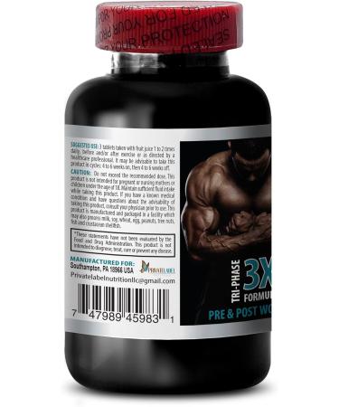 Buy Creatine Tri-Phase - 3X Formula for Muscle Enhancement | Pre & Post Workout Supplement | Monohydrate Powder & Pills - 180 Tabs - Buy Online on GoSupps.com