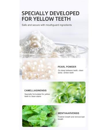Crystal Clean Smile Powder - Effective Tooth Whitening & Stain Removal | Polishing Tooth Powder for a Brighter Smile (1PC) - Buy Online on GoSupps.com