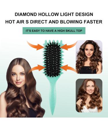 4 Pcs Bounce Curl Defining Brush Comb Set Slick Back Hair Brush Bounce Curly Hair Defining Brush with Edge Brush Bristle Brush Rat Tail Comb for Shaping and Defining Curls Curl Separation - Buy Online on GoSupps.com