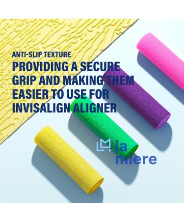 LA MIERE Aligner Chewies for Invisalign 2PCS Food Grade Silicone Chewies Blue - Buy Online on GoSupps.com