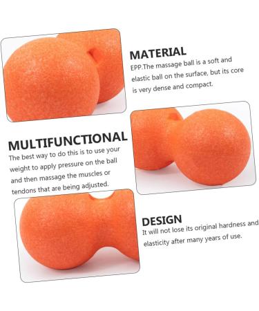 Healeved 2 STK Peanut Massage Ball - Lacrosse Massage Roller for Muscle Relief Acupuncture and Yoga Fitness - Buy Online on GoSupps.com