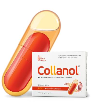Collanol- Innovation in the care of healthy joints Liquid formula in a double capsule 3D collagen + micell extract of curcuma roots 1 capsule/day.Laboratory
