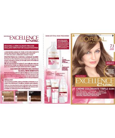 L'Or al Paris - Excellence Cr me - Triple Care Permanent Colour Treatment - Buy Online on GoSupps.com