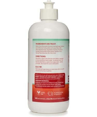 EcoMe Herbal Mint Dish Soap Liquid - 16 oz | Eco-Friendly Cleaning Solution for a Sustainable Home - Buy Online on GoSupps.com